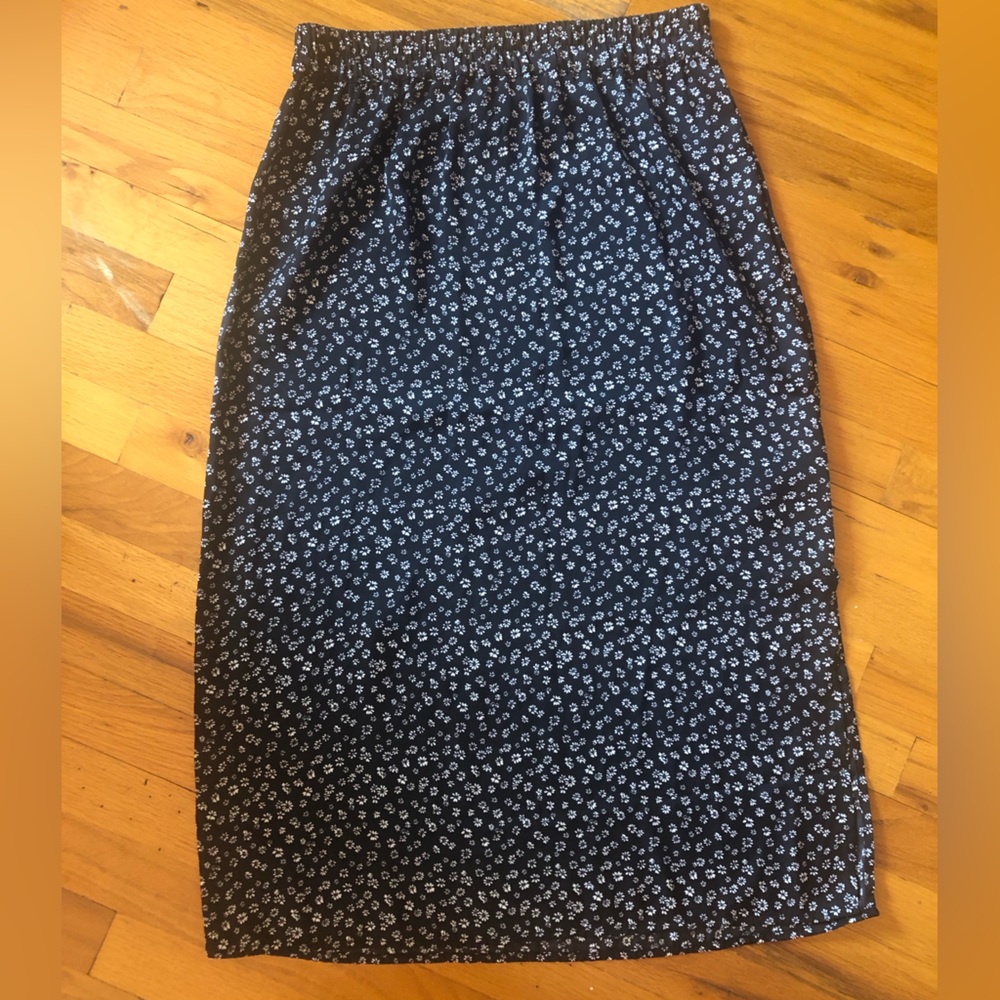 Satin Midi Skirt
